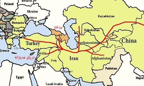 مسر جاده ابریشم در ایران